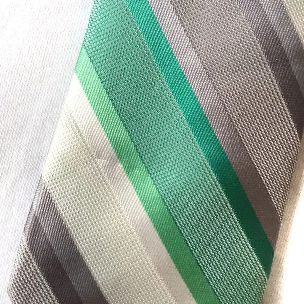 Striped Polyester Clip On Tie